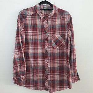 Eddie Bauer's Button Down Plaid Women's Shirt Size XL